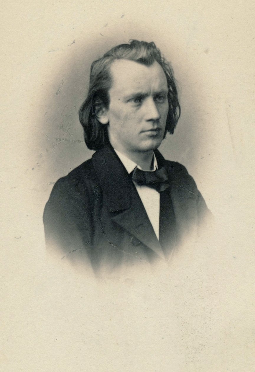 Portret kompozytora Johannesa Brahmsa 1833-1897, ok. 1863. autorstwa Josef Löwy