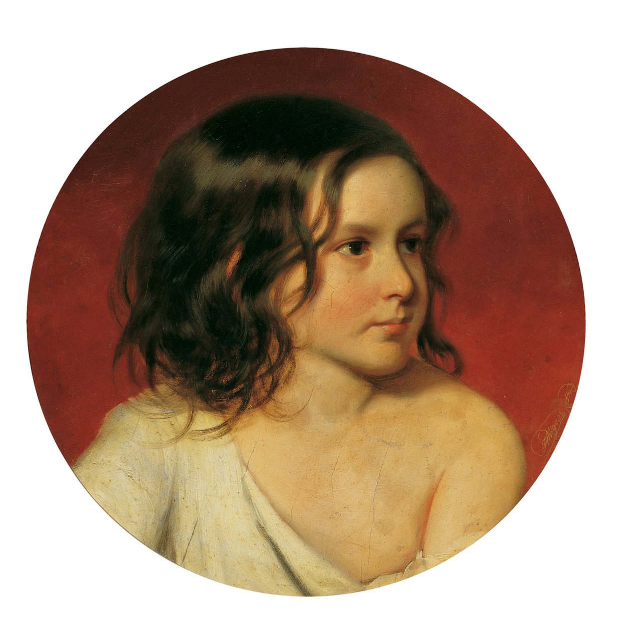 portret dziecka autorstwa Josef Matthäus Aigner