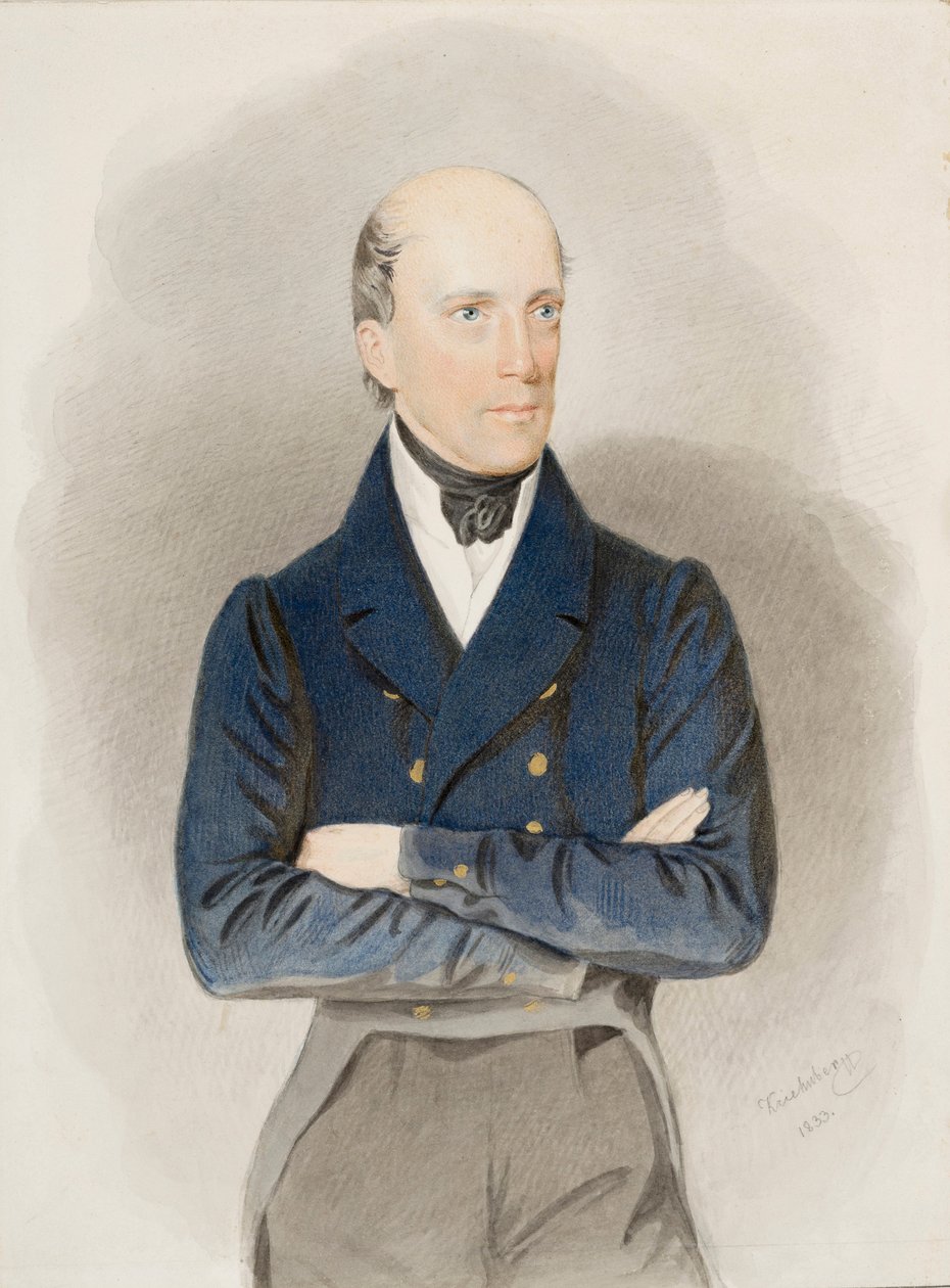 Portret arcyksięcia Jana Austrii (1782-1859) (akwarela na papierze) autorstwa Josef Nikolaus Kriehuber