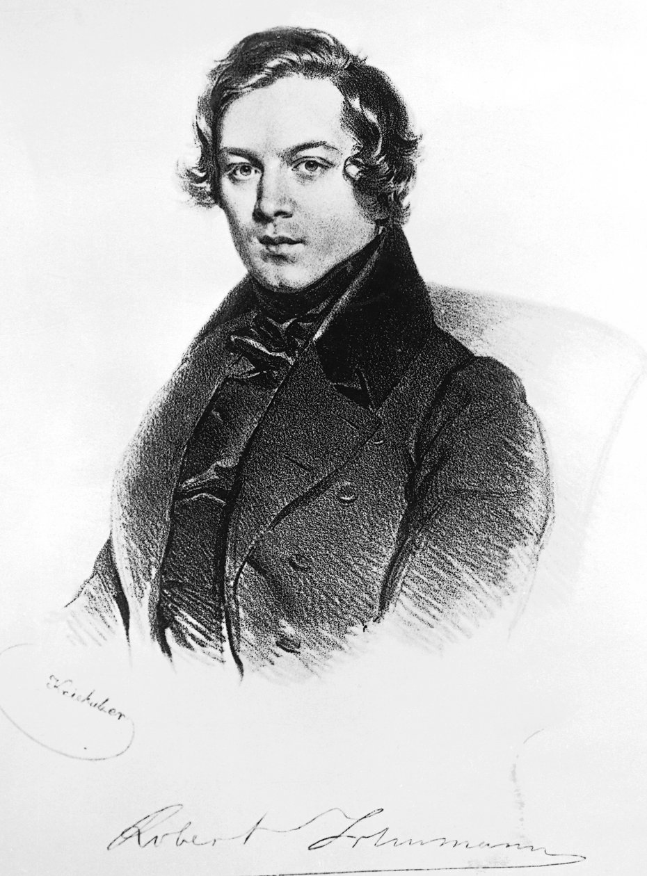 Portret Roberta Aleksandra Schumanna (Zwickau autorstwa Josef Nikolaus Kriehuber
