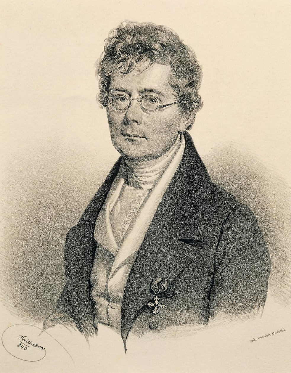 Portret Simona Sechtera (Frymburk autorstwa Josef Nikolaus Kriehuber