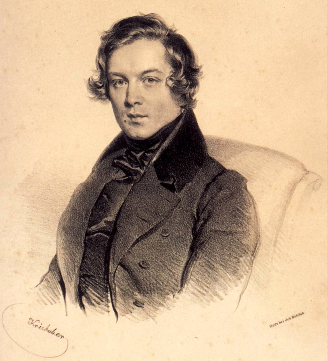 Robert Schumann 1810-1856, 1839 autorstwa Josef Nikolaus Kriehuber