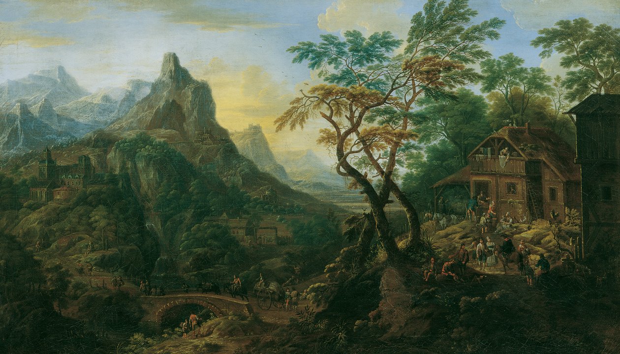górski krajobraz autorstwa Josef Orient