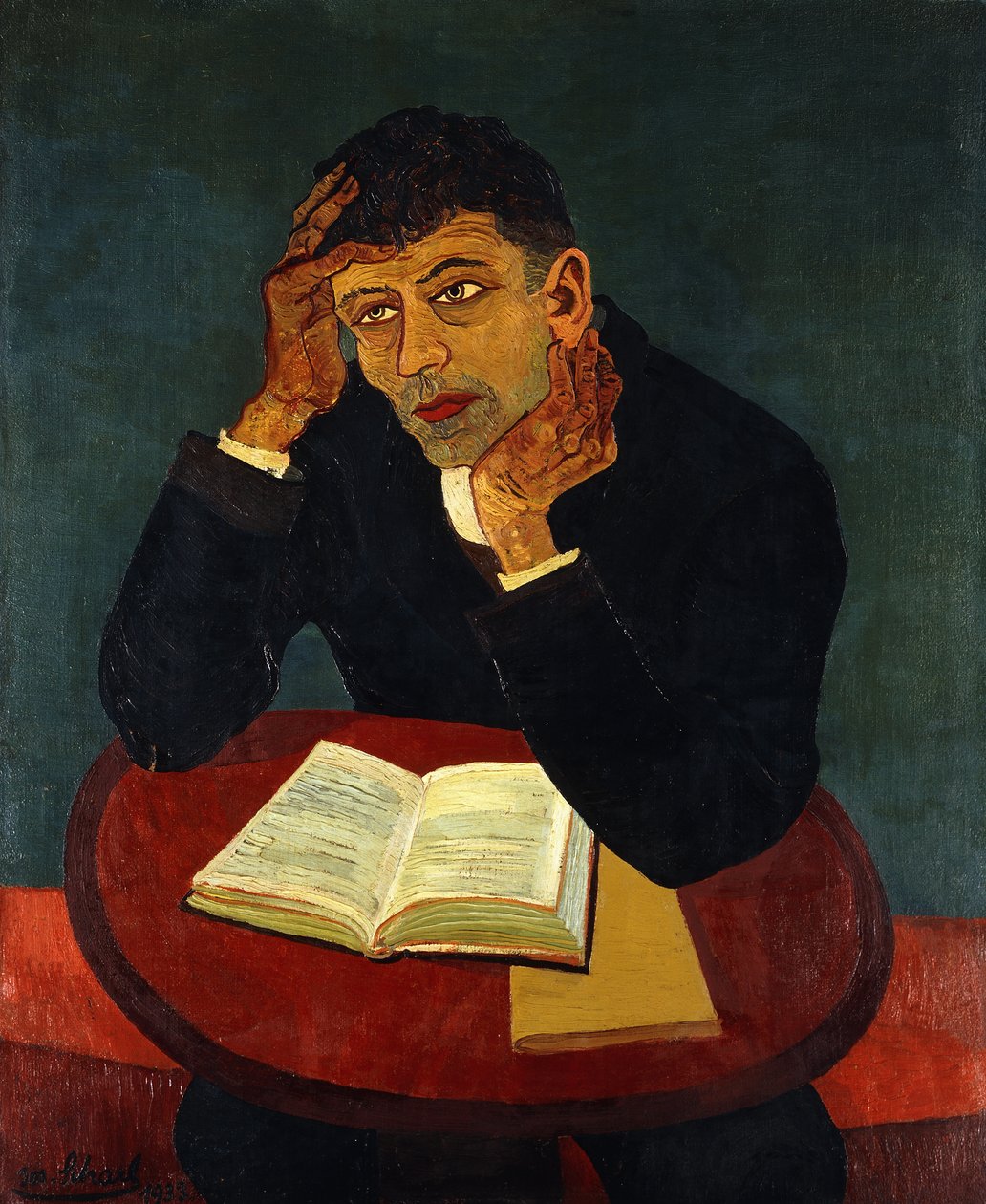 Czytający mężczyzna autorstwa Josef Scharl