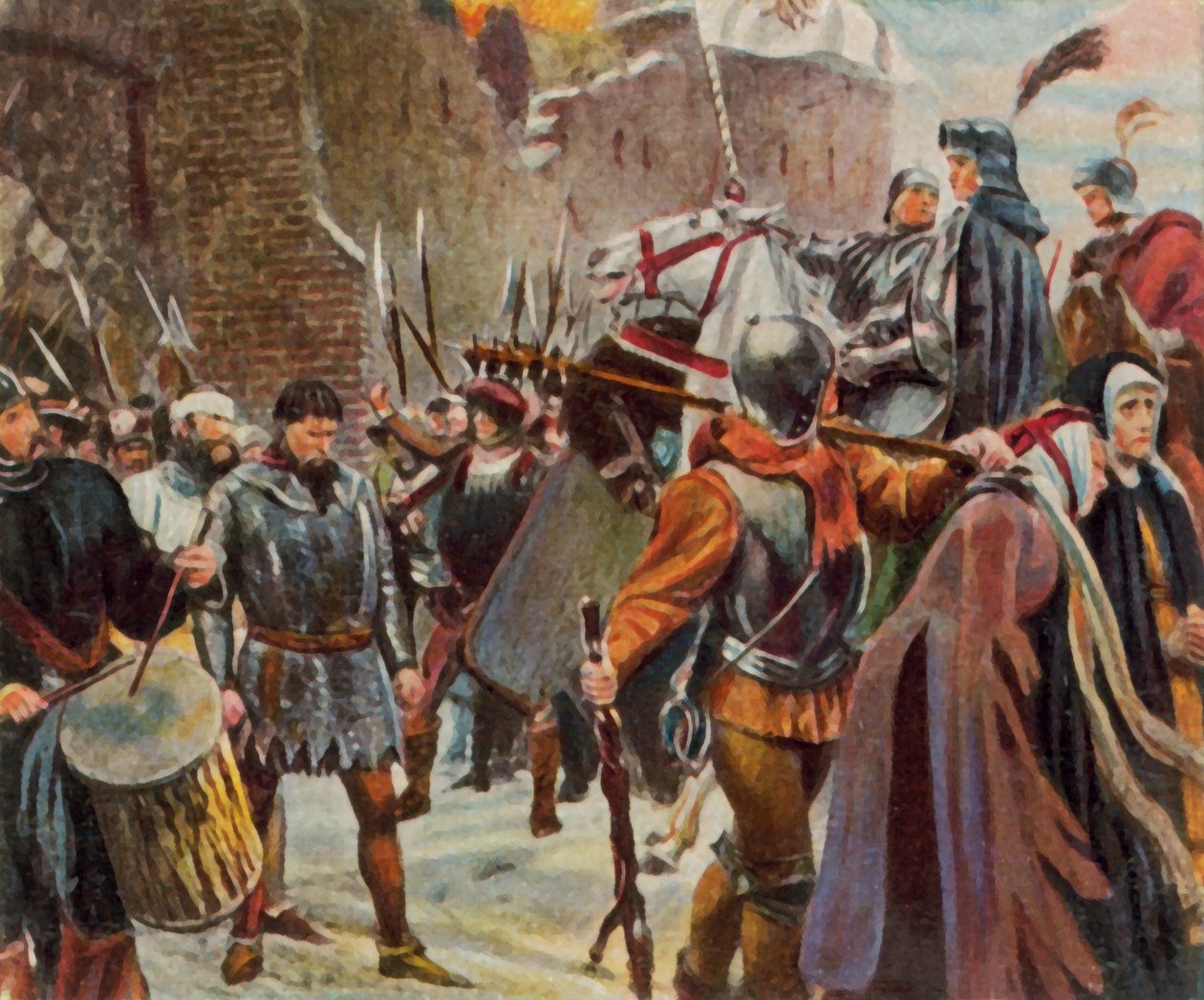 Fryderyk I, margrabia Brandenburgii, obala Quitzowów autorstwa Josef Scheurenberg