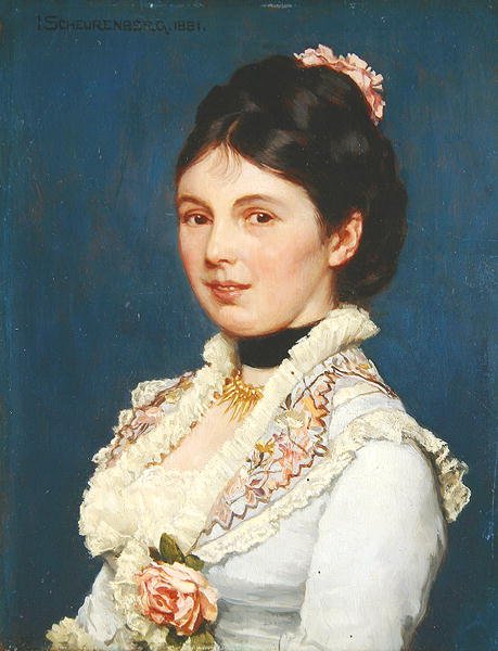 Portret damy autorstwa Josef Scheurenberg