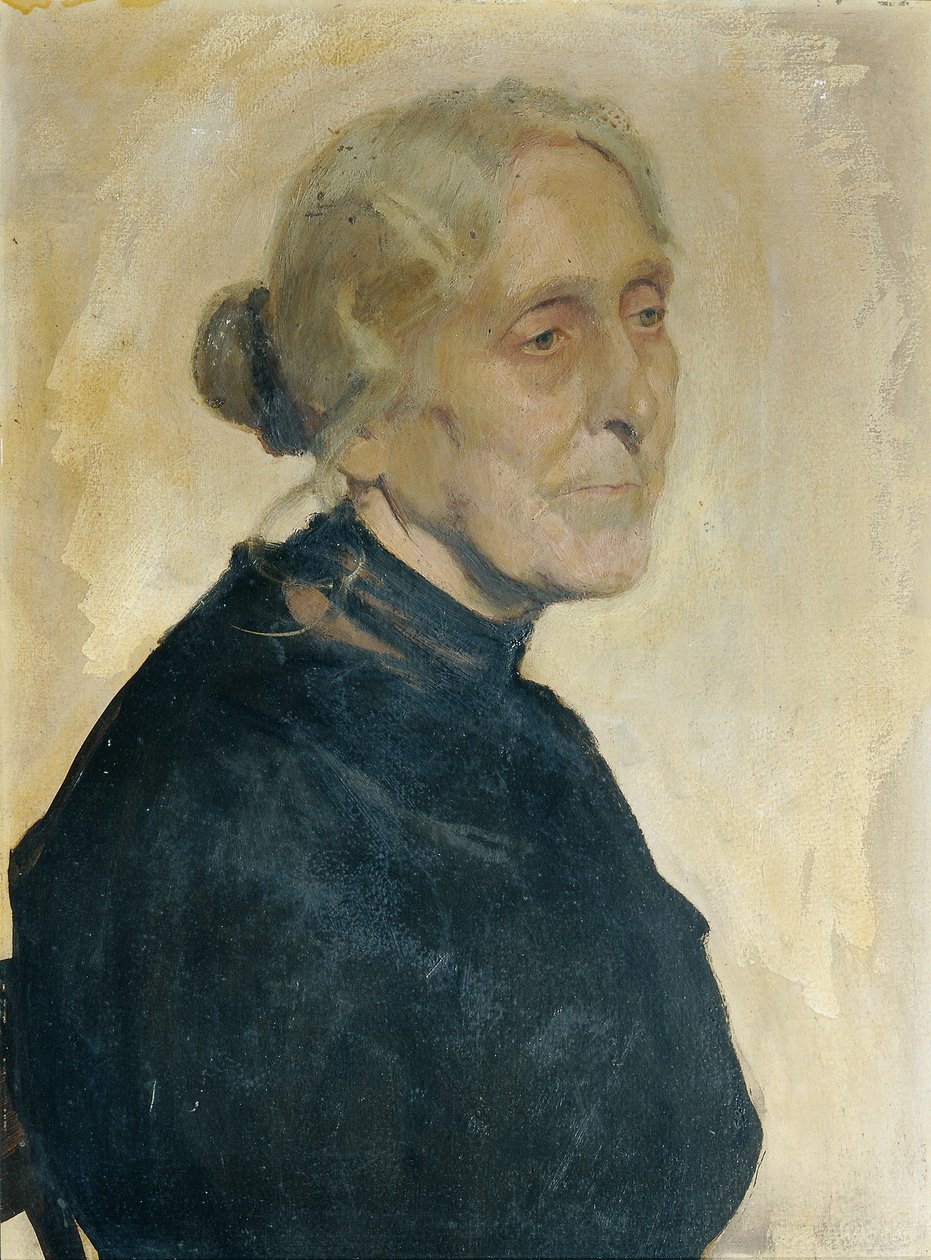 Portret starszej damy autorstwa Josef Wawra
