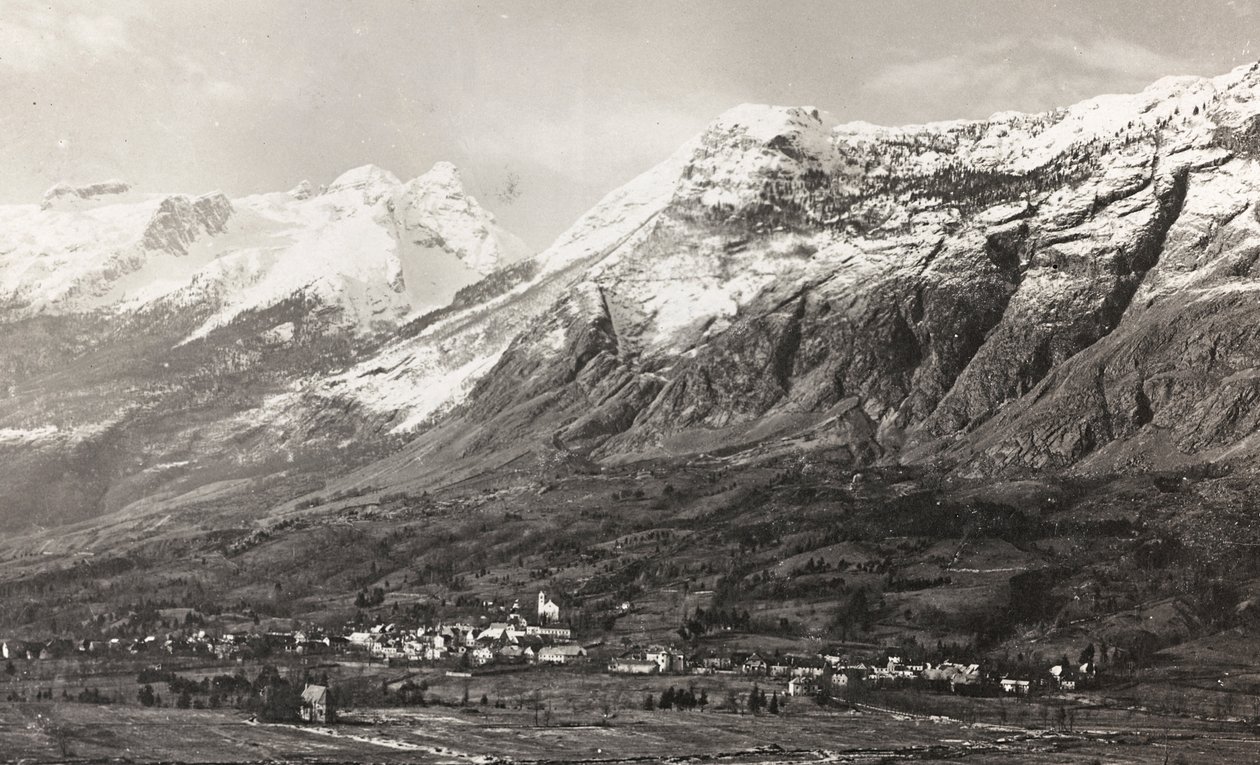 Album "Moja wojna światowa - wspomnienia Frontu Południowo-Zachodniego w Karyntii, Włochy, Trentino-Alto Adige) 31.03.1915-12.11.1918 - Wiedeń Josefa Zohlego": Góra Rombon (b/w photo) autorstwa Josef Zohles