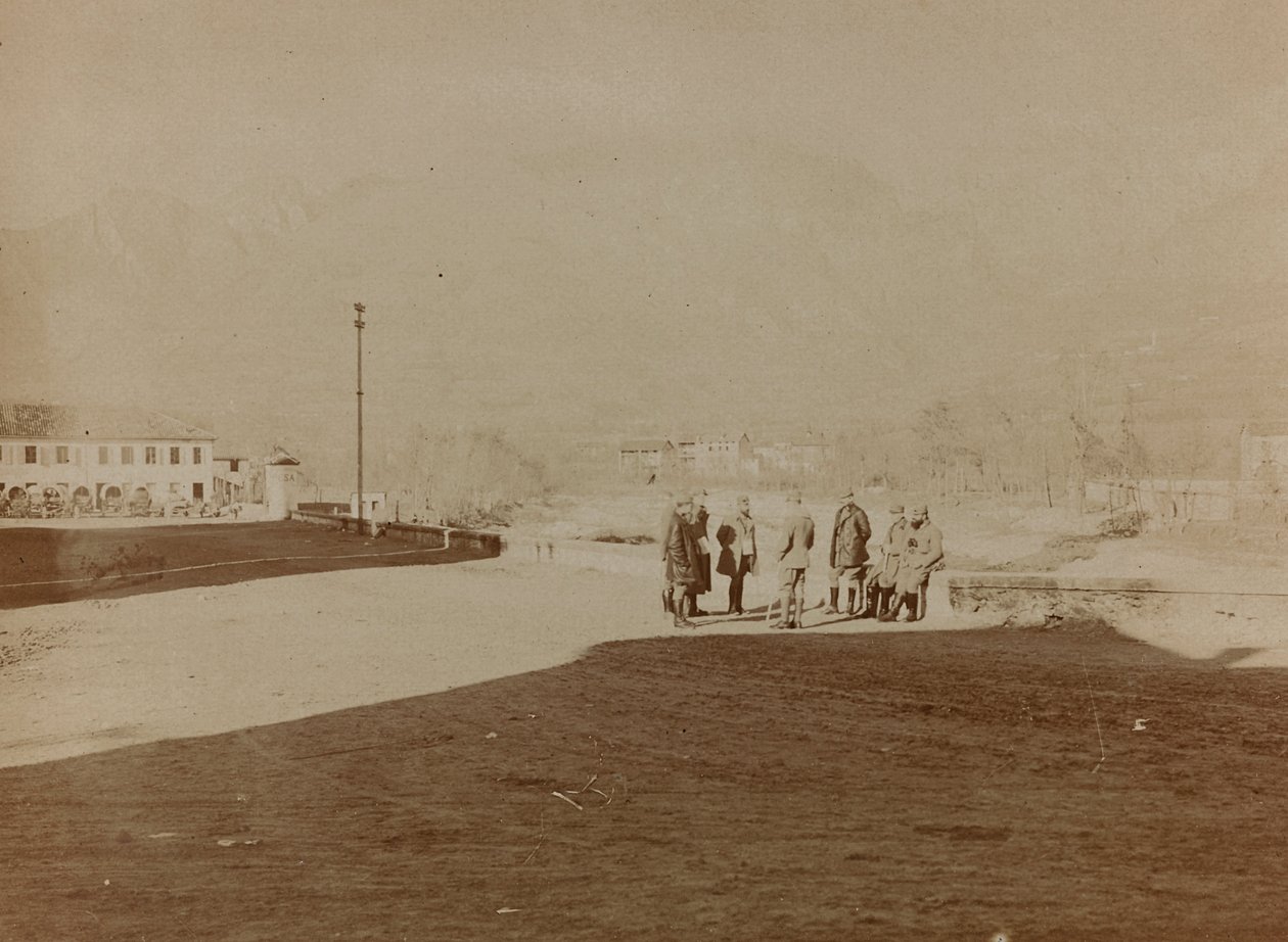 Album "Moja wojna światowa - wspomnienia Frontu Południowo-Zachodniego w Karyntii, Włochy, Trentino-Górna Adyga) 31.03.1915-12.11.1918 - Wiedeń Josefa Zohlego": Santa Giustina (b/w photo) autorstwa Josef Zohles