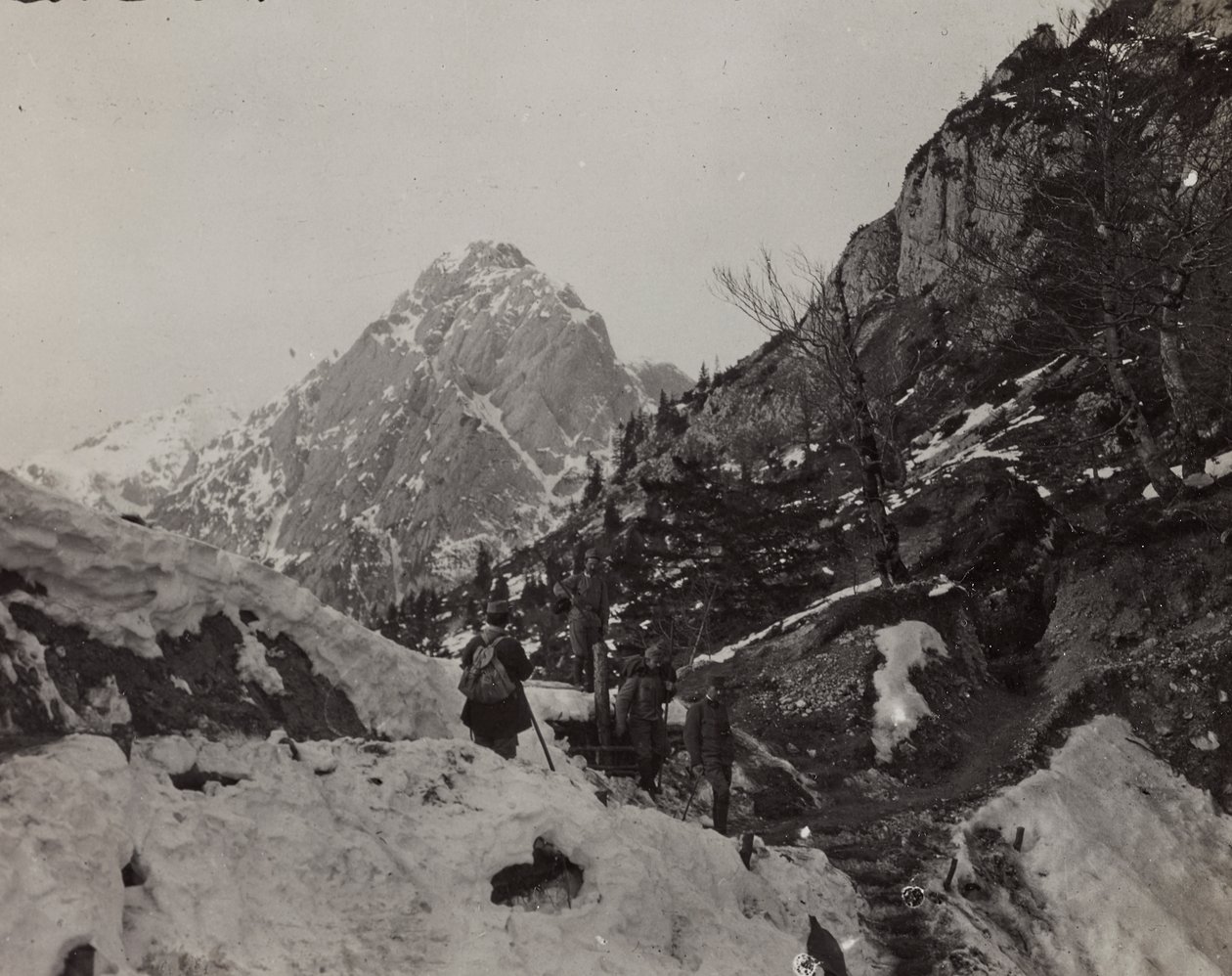 Album "Moja wojna światowa - wspomnienia Frontu Południowo-Zachodniego w Karyntii, Włochy, Trentino-Górna Adyga) 31.03.1915-12.11.1918 - Wiedeń Josefa Zohlego": Rosskofel (Monte Cavallo) ( autorstwa Josef Zohles
