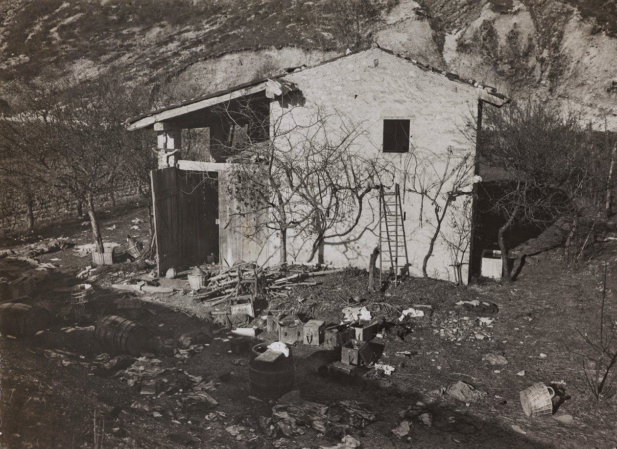 Album "Moja wojna światowa - wspomnienia Frontu Południowo-Zachodniego w Karyntii, Włochy, Trentino-Alto Adige) 31.03.1915-12.11.1918 - Josef Zohles Vienna": dom (fot. czarno-białe) autorstwa Josef Zohles