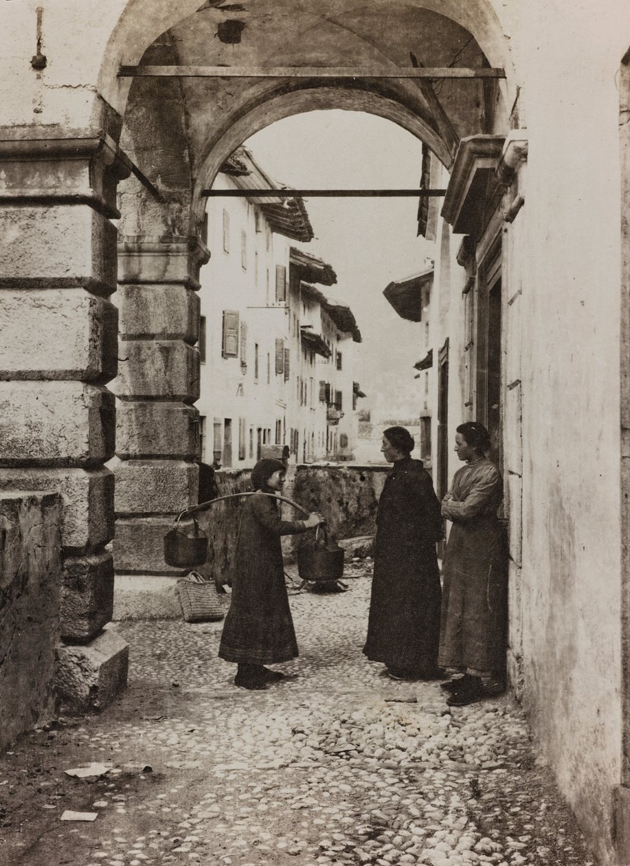 Album "Moja wojna światowa - wspomnienia Frontu Południowo-Zachodniego w Karyntii, Włochy, Trentino-Alto Adige) 31.03.1915-12.11.1918 - Josef Zohles Vienna": widok Tonia (b/w photo) autorstwa Josef Zohles