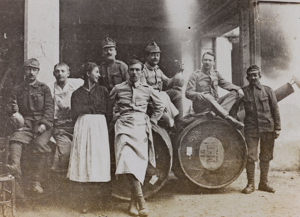 Album "Moja wojna światowa - wspomnienia Frontu Południowo-Zachodniego w Karyntii, Włochy, Trentino-Alto Adige) 31.03.1915-12.11.1918 - Josef Zohles Vienna": portret zbiorowy przed autorstwa Josef Zohles