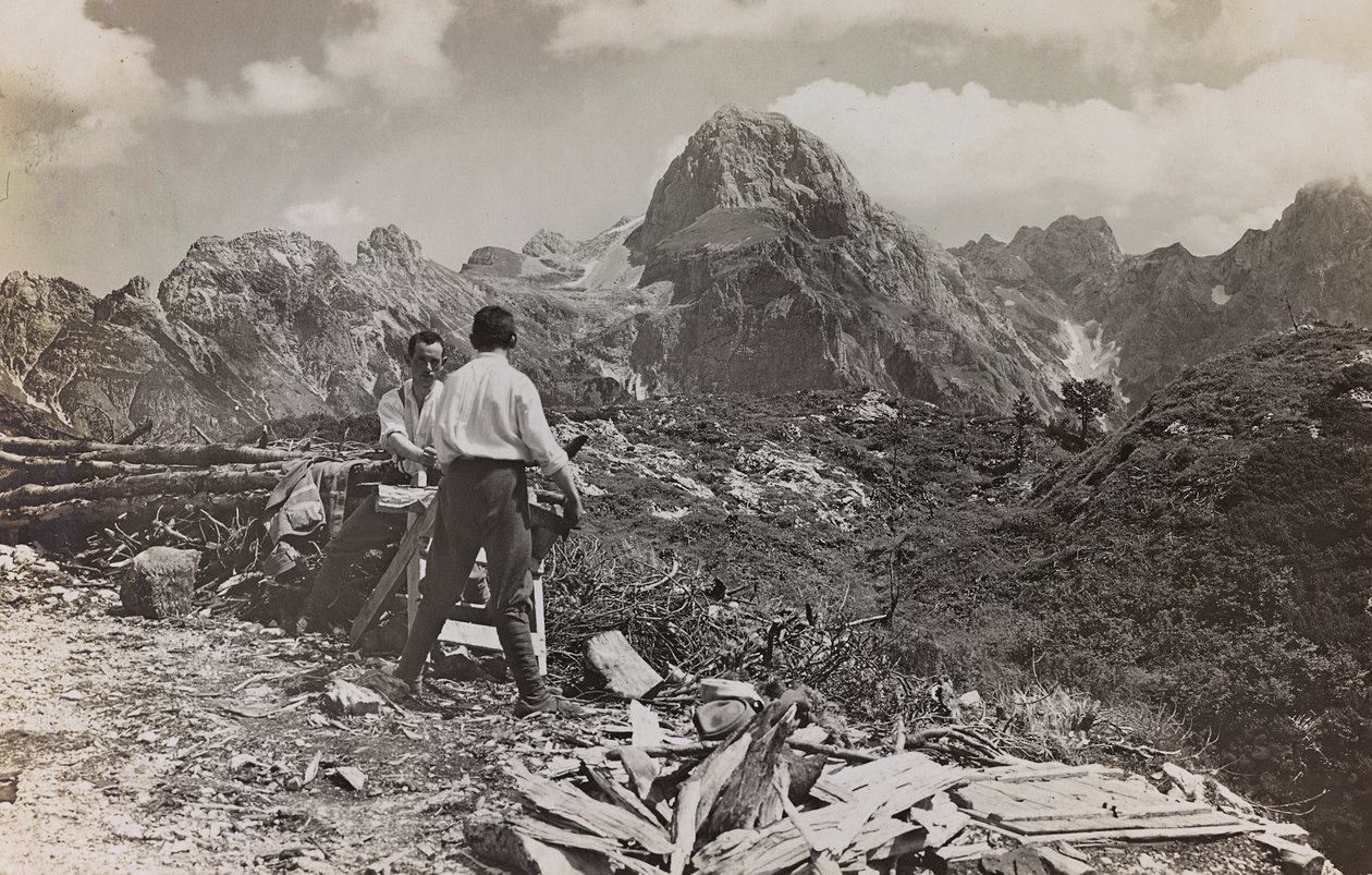 Album Meine weltkriegs - Erinnerungen front południowo-zachodni (Karyntia, Włochy, Południowy Tyrol) (Moja wojna światowa - wspomnienia Frontu Południowo-Zachodniego w Karyntii, Włochy, Trentino Alto Adige) 31 III 1915 autorstwa Josef Zohles