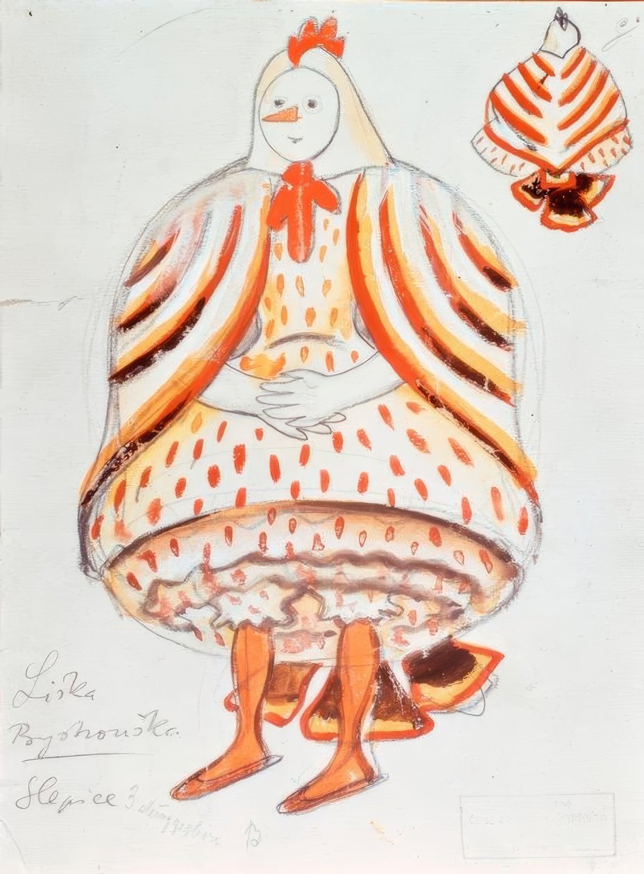 Janacek, mądry mały lisek / figurka autorstwa Josef Čapek