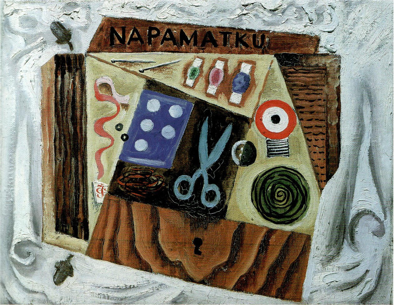 Martwa natura z nożyczkami, 1916 autorstwa Josef Čapek