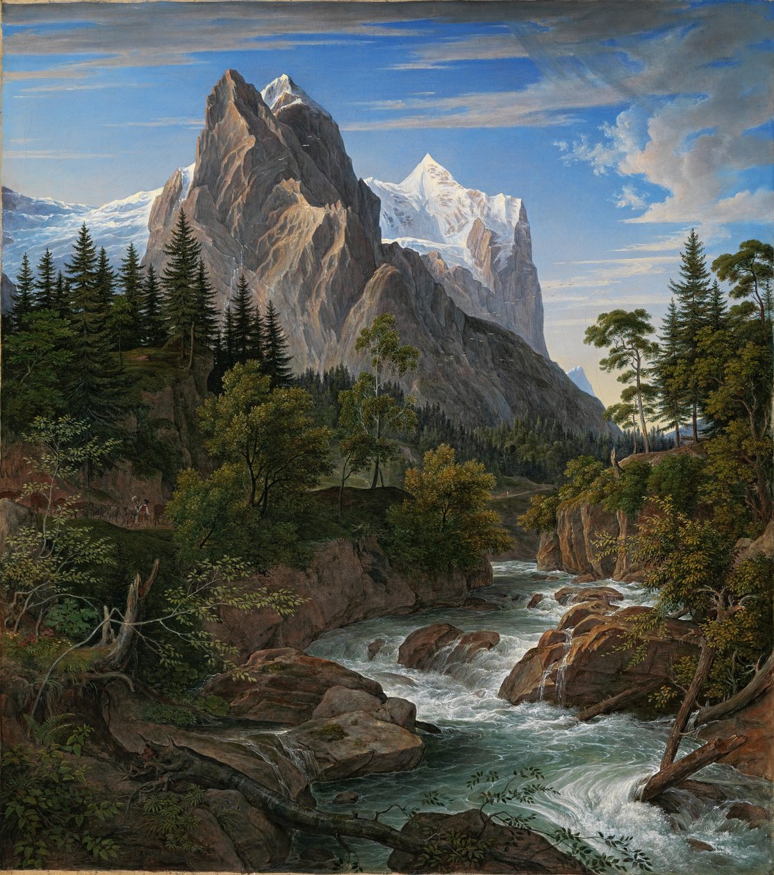 Wetterhorn z Reichenbachtal autorstwa Joseph Anton Koch