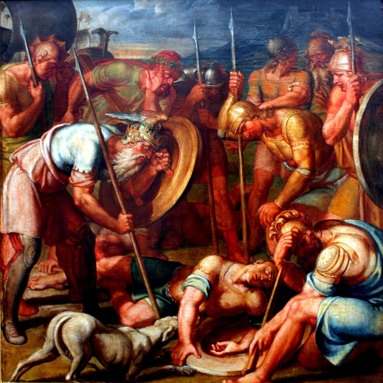 Śmierć Oscara (z wierszy Osjana) autorstwa Joseph Anton Koch
