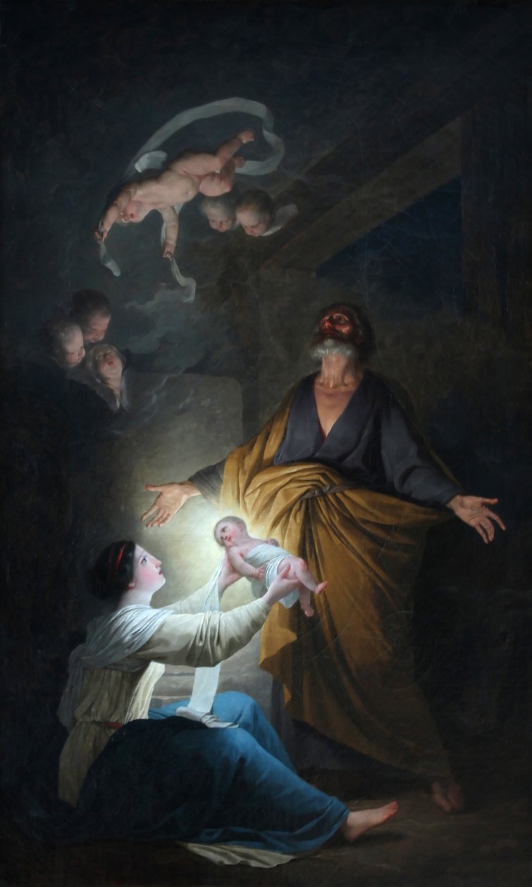 Święta Rodzina lub Narodzenia autorstwa Joseph Benoît Suvée
