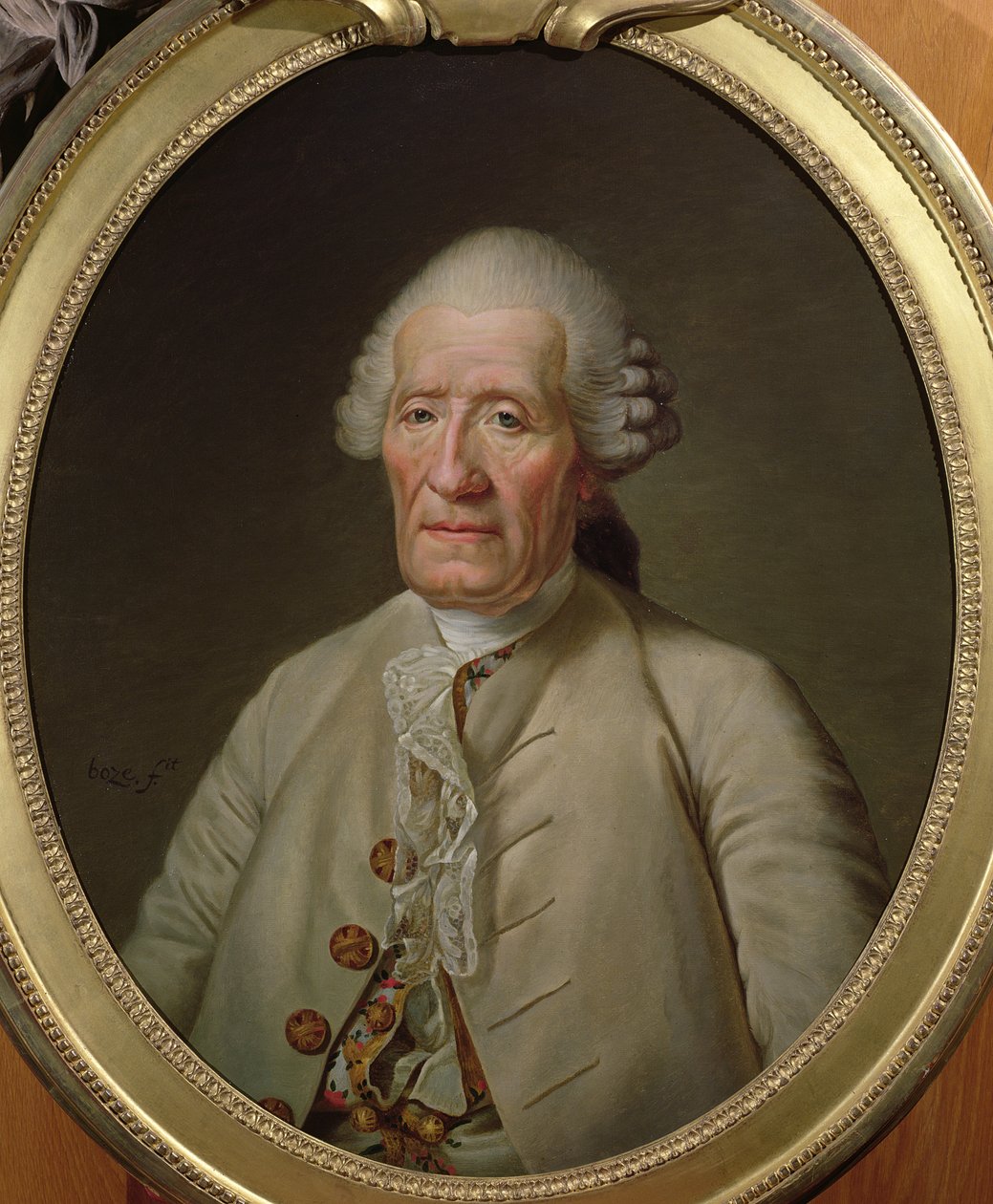 Jacques de Vaucanson (1709-82) 1784 autorstwa Joseph Boze