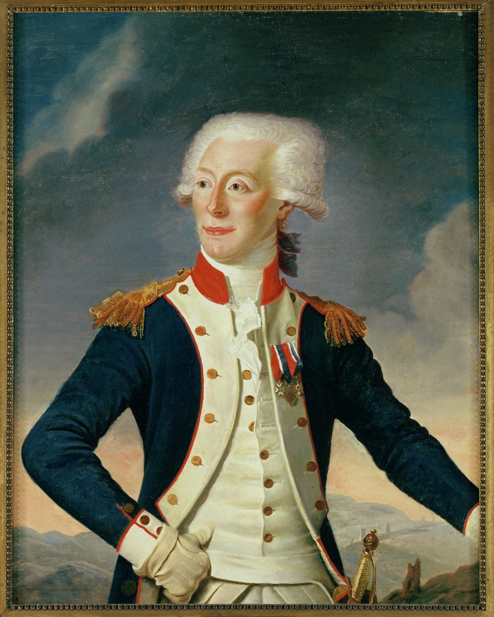 Markiz Marie-Joseph-Paul-Yves-Roch-Gilbert du Motier de Lafayette, 1790 autorstwa Joseph Boze