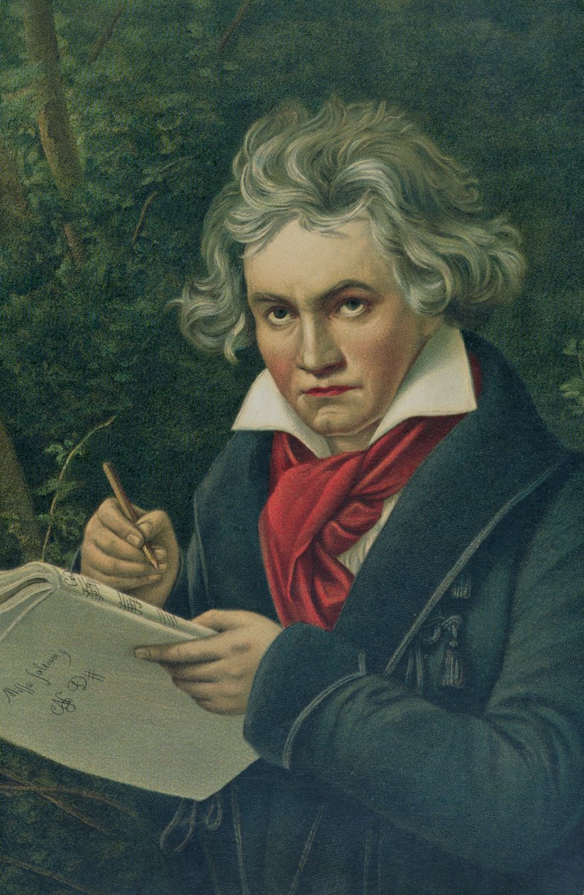 Ludwig van Beethoven (1770-1827), XIX wiek (zob. też 126391) autorstwa Joseph Carl Stieler