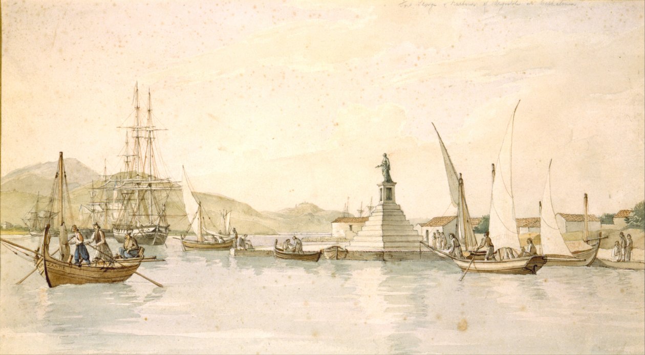 Widok na Argostoli na wyspie Kefalonia autorstwa Joseph Cartwright