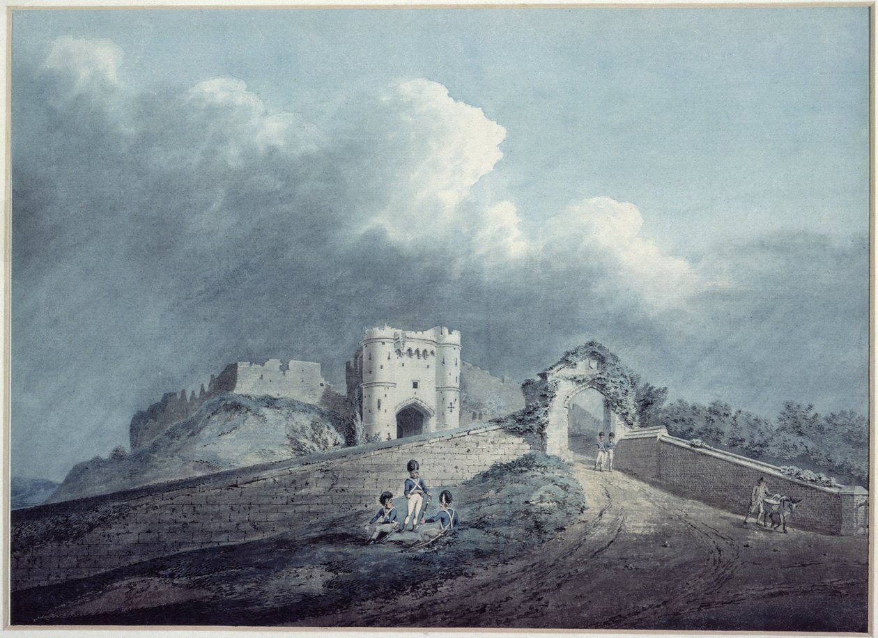 Zamek Carisbrooke autorstwa Joseph Charles Barrow