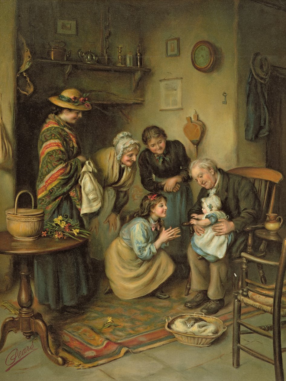 Uwielbienie rodzinne, z dorocznego gruszki, 1911 autorstwa Joseph Clark