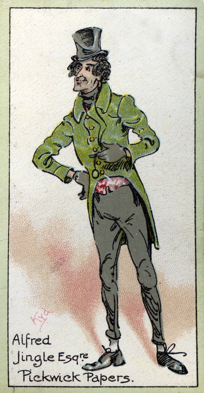 Alfred Jingle Esquire, z "The Pickwick Papers" Charlesa Dickensa, 1923 autorstwa Joseph Clayton Clarke