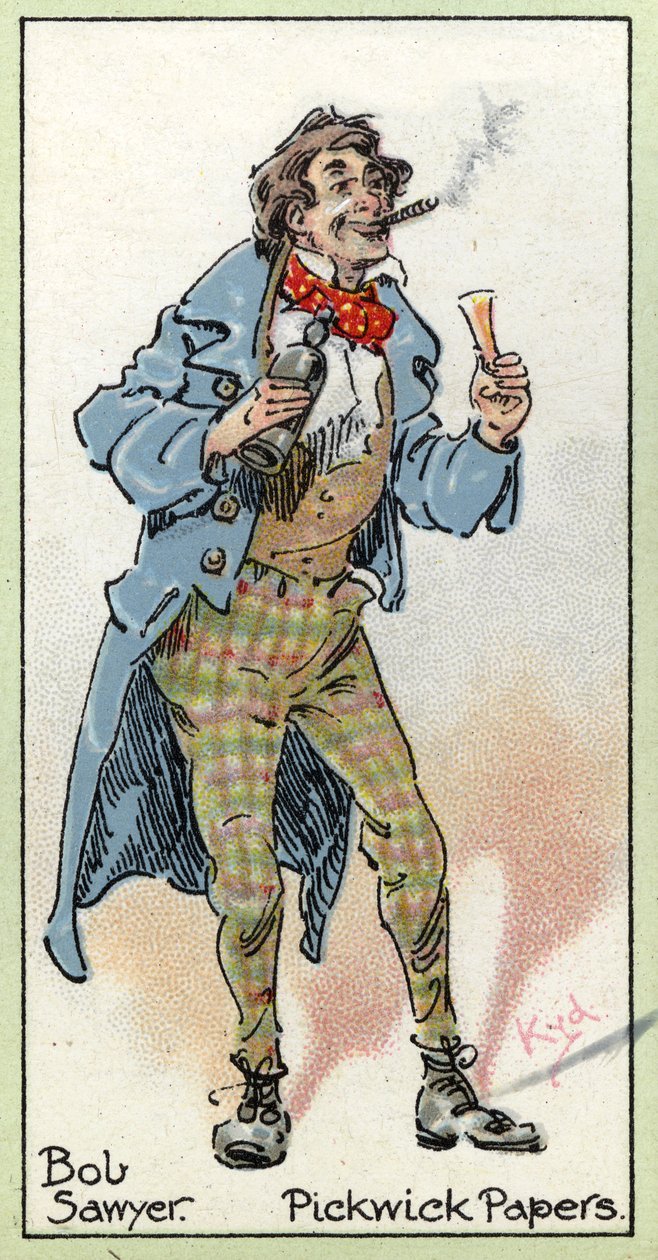 Bob Sawyer, z „The Pickwick Papers” Charlesa Dickensa, 1923 autorstwa Joseph Clayton Clarke
