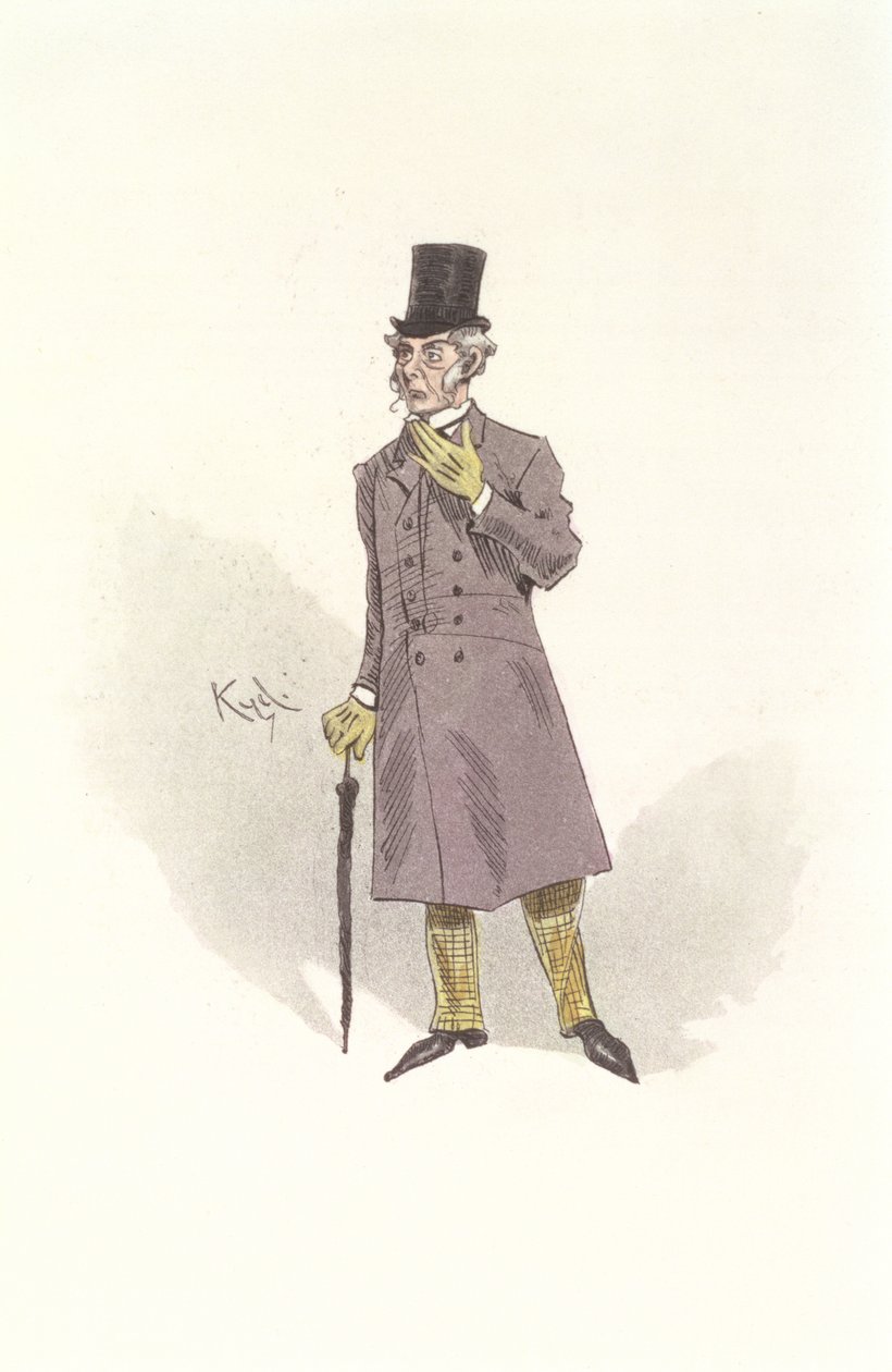 Pan Podsnap, postać z „Naszego wspólnego przyjaciela” Charlesa Dickensa (1812-70) autorstwa Joseph Clayton Clarke
