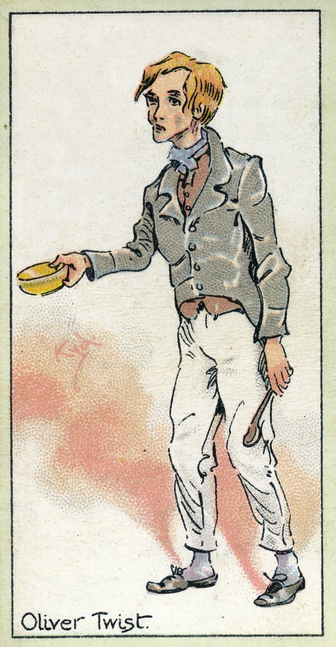 Oliver prosi o więcej, z "Olivera Twista", Charles Dickens, 1923 autorstwa Joseph Clayton Clarke