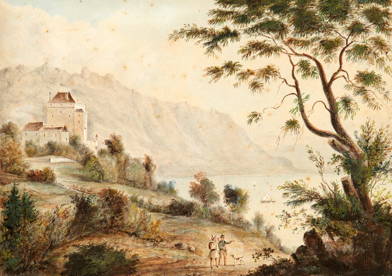 Zamek Chatelard autorstwa Joseph Eugène Desvernois