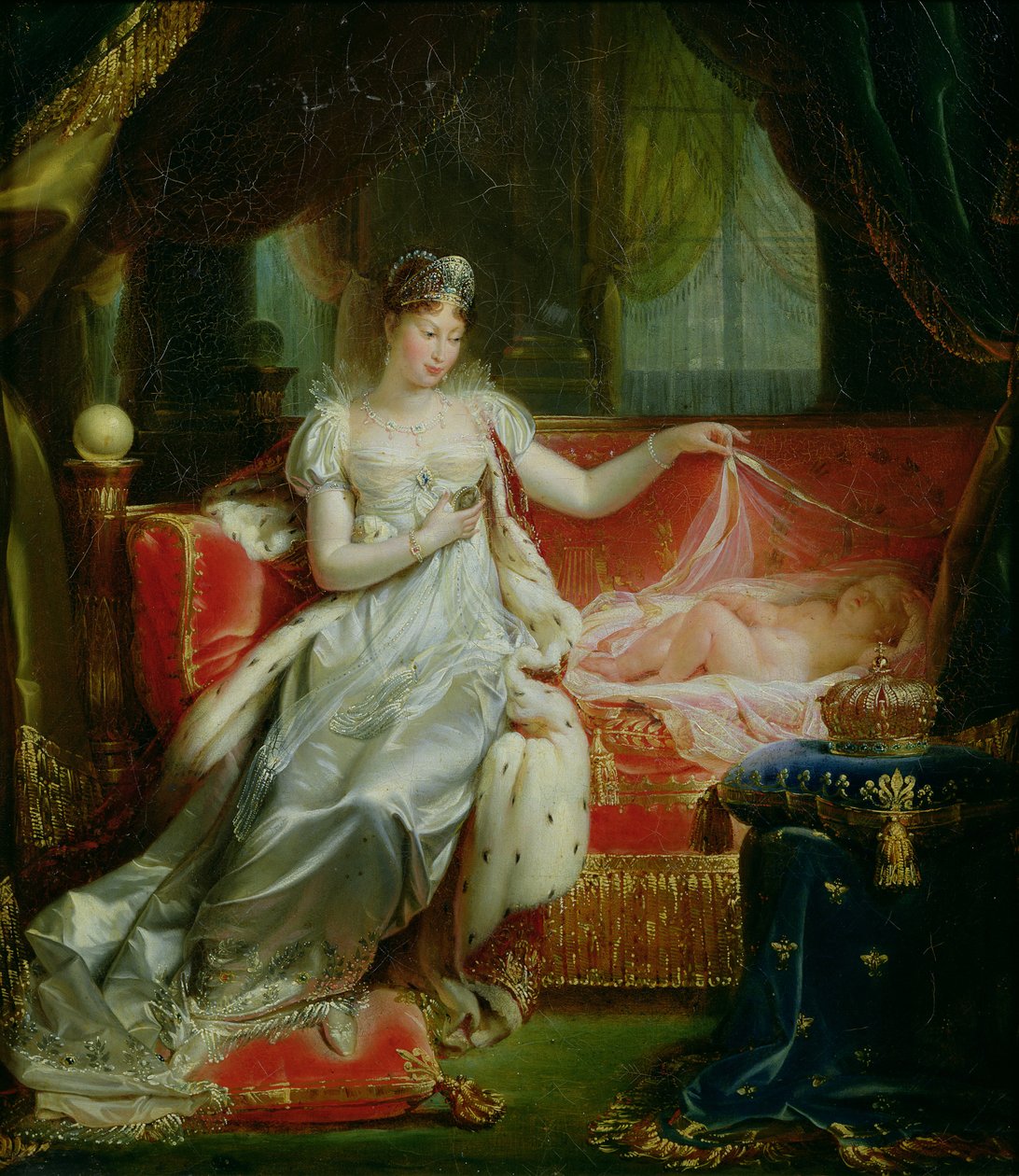 Cesarzowa Marie-Louise (1791-1847) i król Rzymu, 1812 autorstwa Joseph Franque