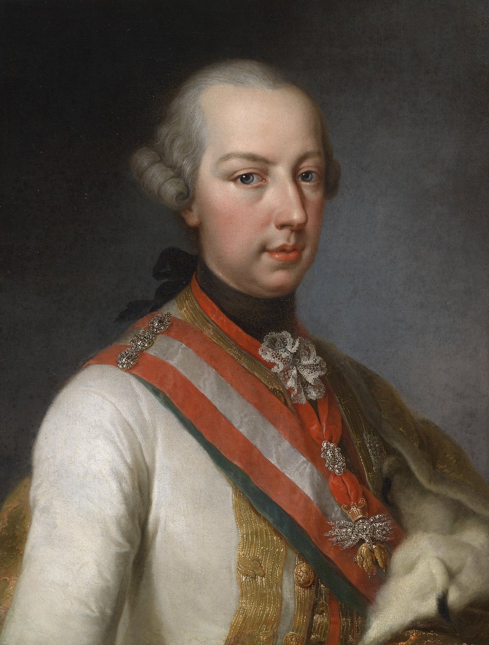 Józef II jako współregent swojej matki autorstwa Joseph Hickel