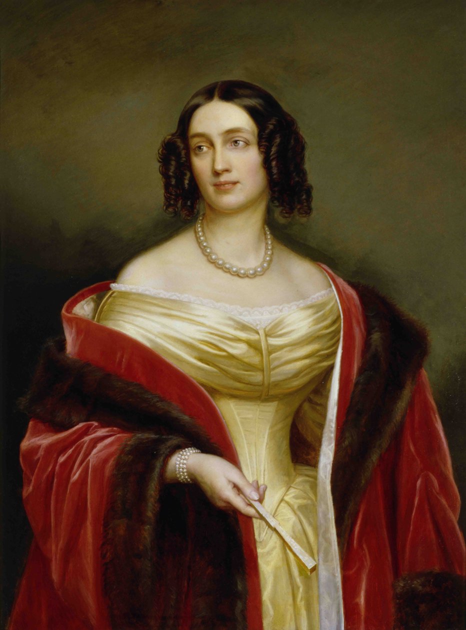 Portret Elżbiety Ludowiki Bawarskiej (1801-1873), królowej Prus autorstwa Joseph Carl Stieler