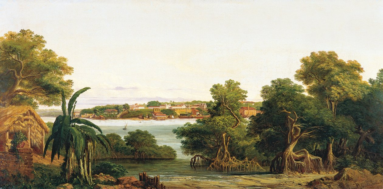 Widok na São Luis do Maranhão autorstwa Joseph Léon Righini