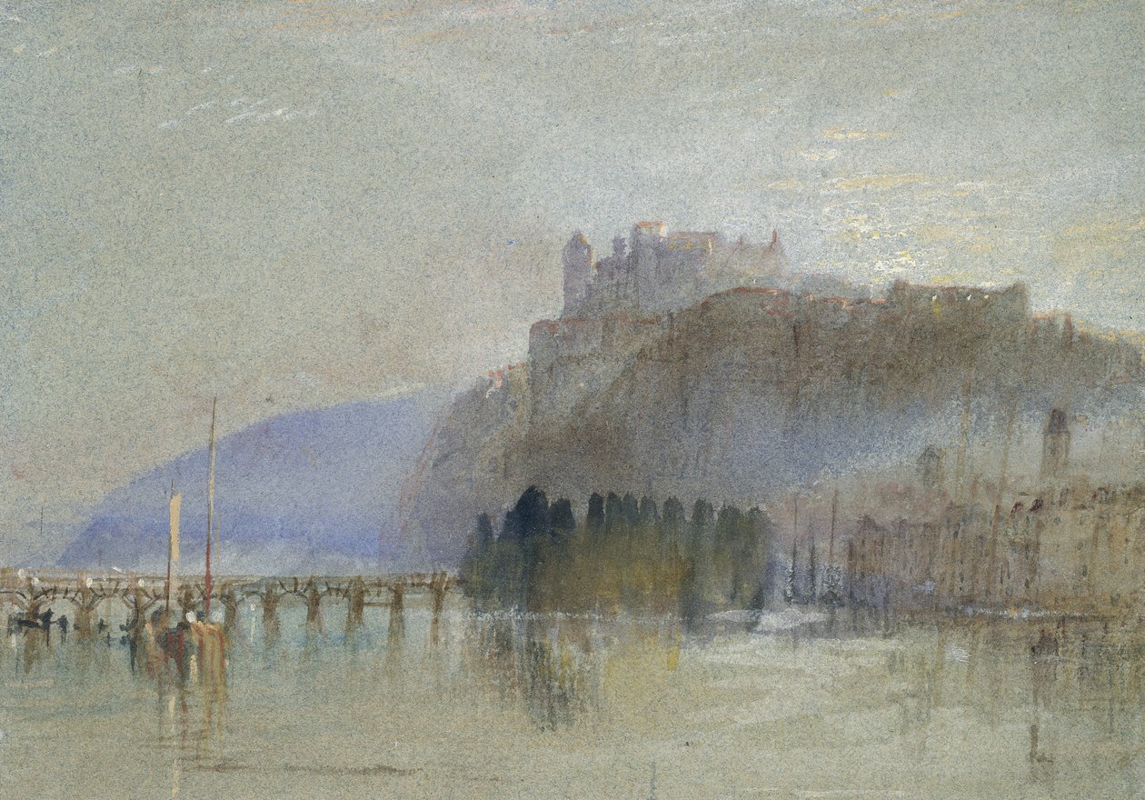 Ambona, ok. godz. 1830 (akwarela z body i długopisem i brązowym tuszem) autorstwa Joseph Mallord William Turner