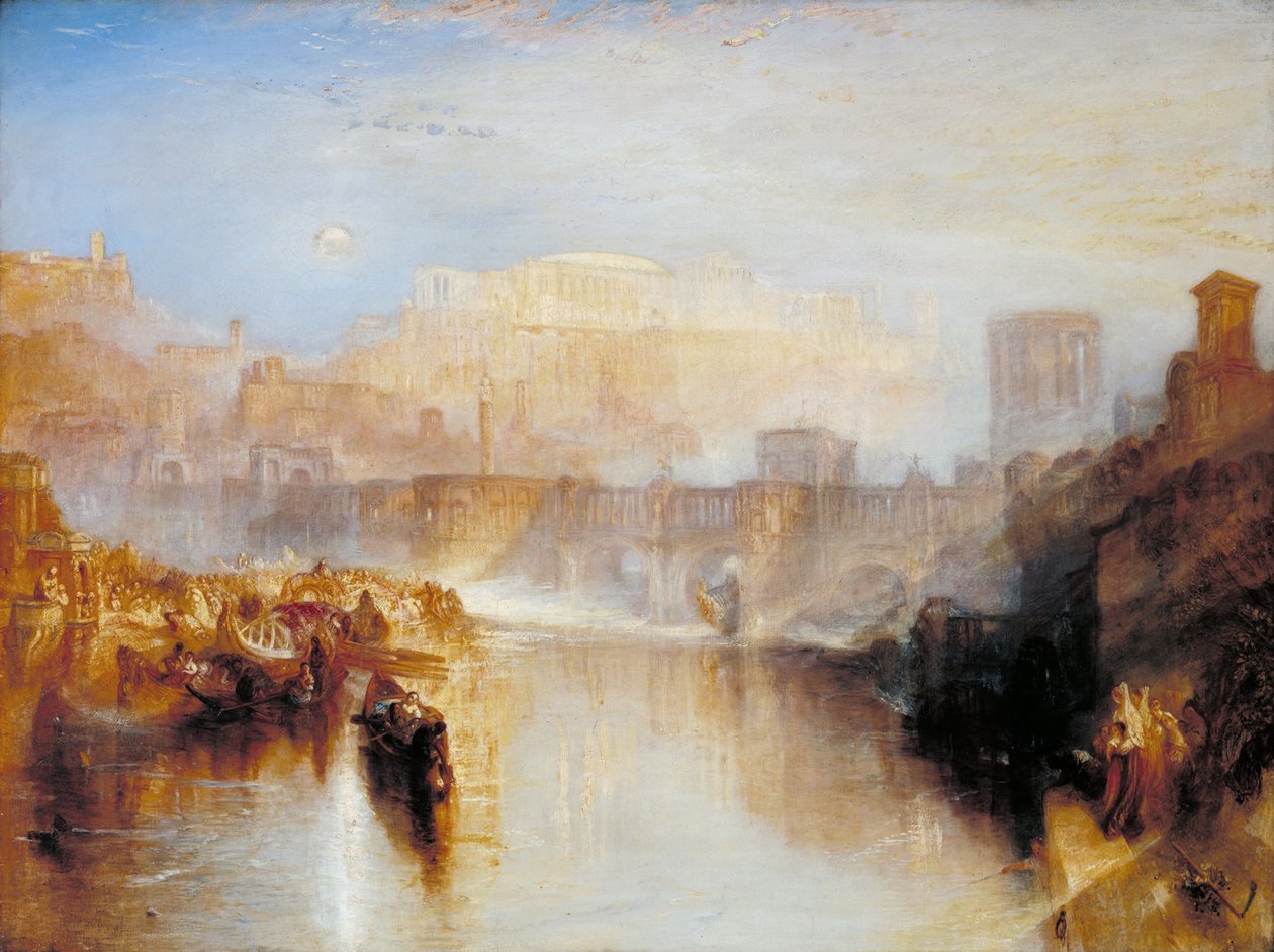 Starożytny Rzym; Lądowanie Agrypiny z prochami Germanika autorstwa Joseph Mallord William Turner