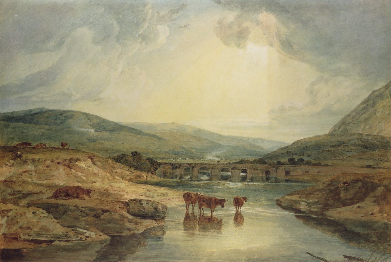 Most nad Usk autorstwa Joseph Mallord William Turner