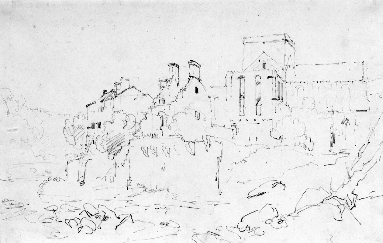 Klasztor Brinkburn, Northumberland autorstwa Joseph Mallord William Turner