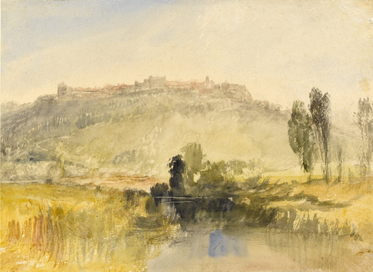 Zamek Carisbrooke, Isle of Wight, ok.1826 autorstwa Joseph Mallord William Turner