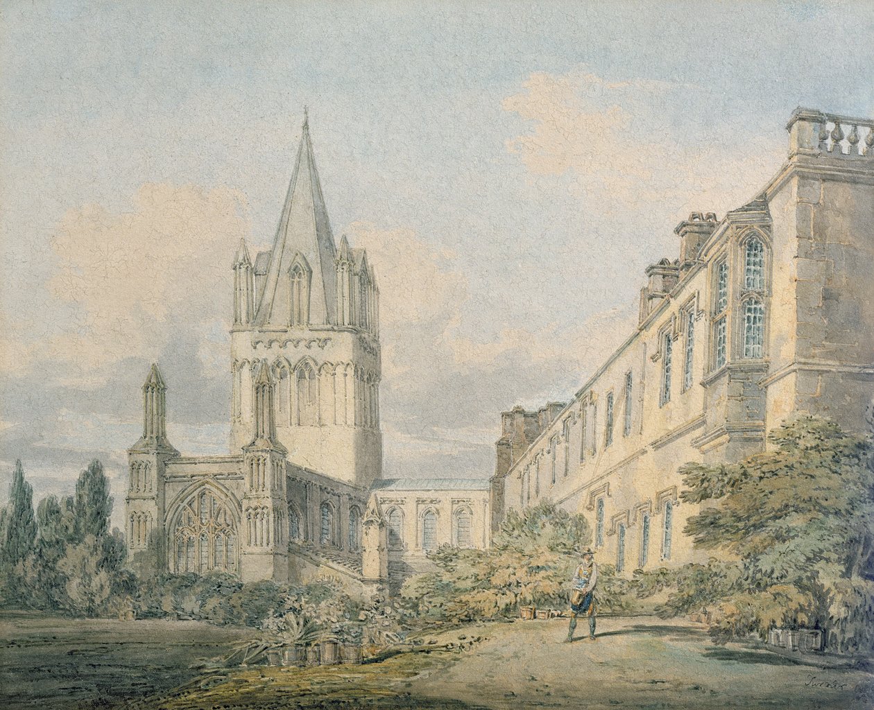 Katedra i Dekanat Kościoła Chrystusowego, Oksford autorstwa Joseph Mallord William Turner