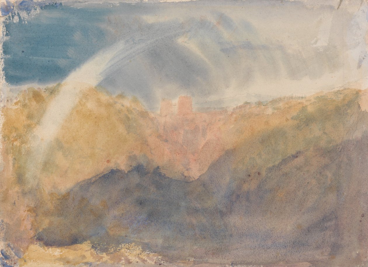 Zamek Crichton (górski krajobraz z tęczą) autorstwa Joseph Mallord William Turner