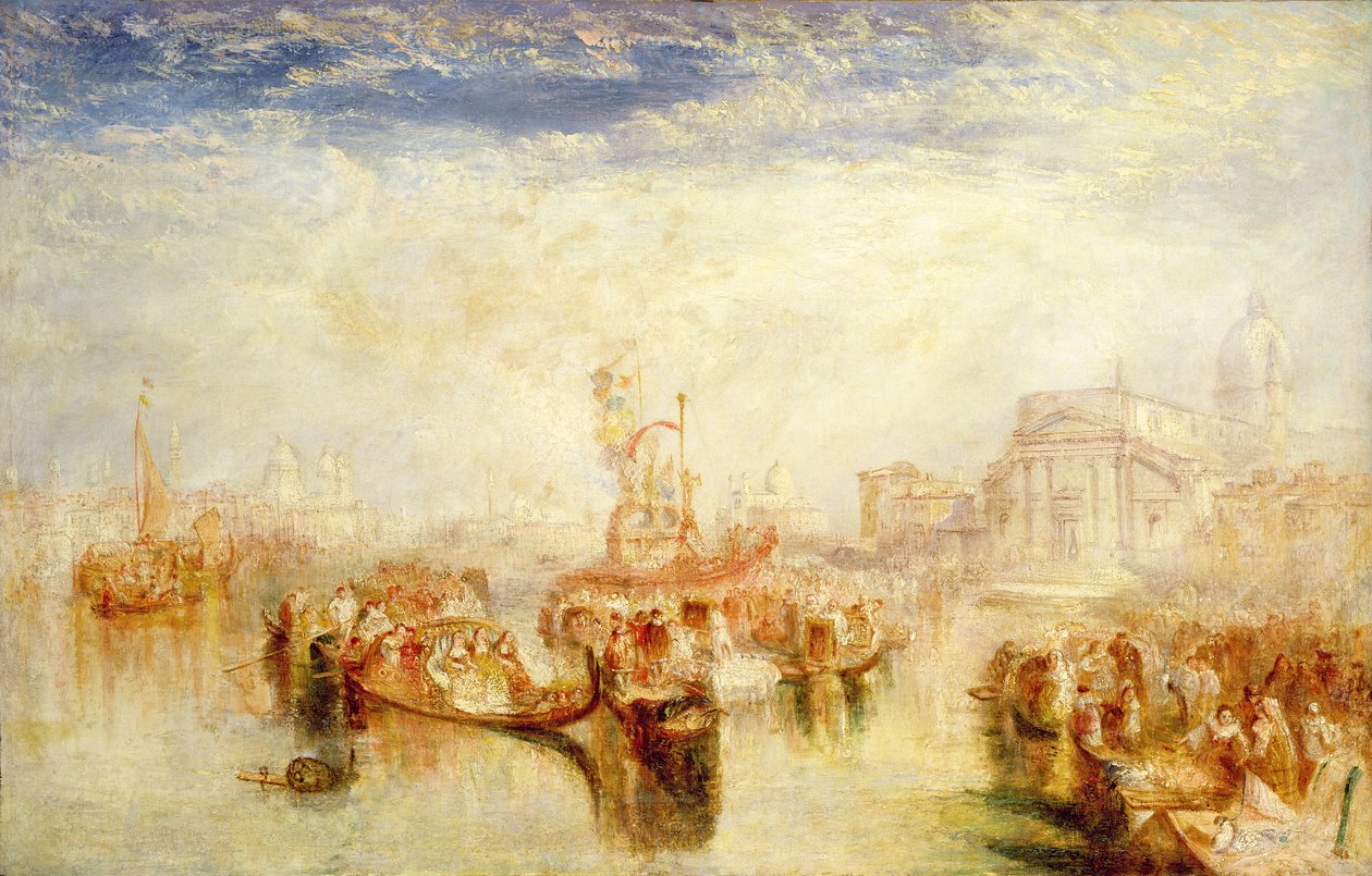 Deponowanie obrazów Belliniego w Redentore, 1841 autorstwa Joseph Mallord William Turner