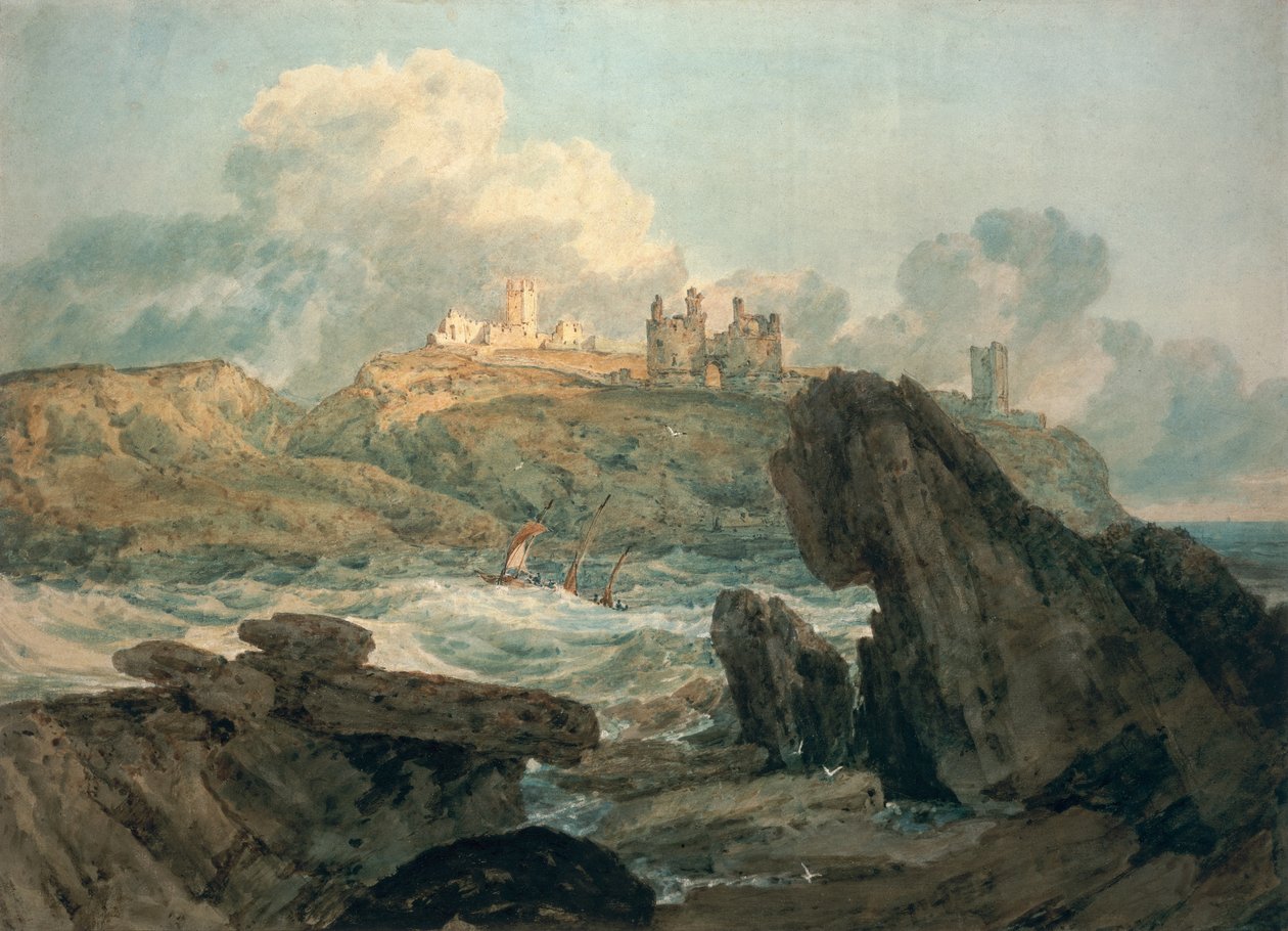 Zamek Dunstanburgh autorstwa Joseph Mallord William Turner
