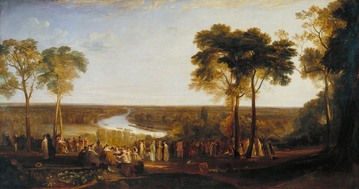 Anglia – Richmond Hill, w dniu urodzin księcia Regentów autorstwa Joseph Mallord William Turner