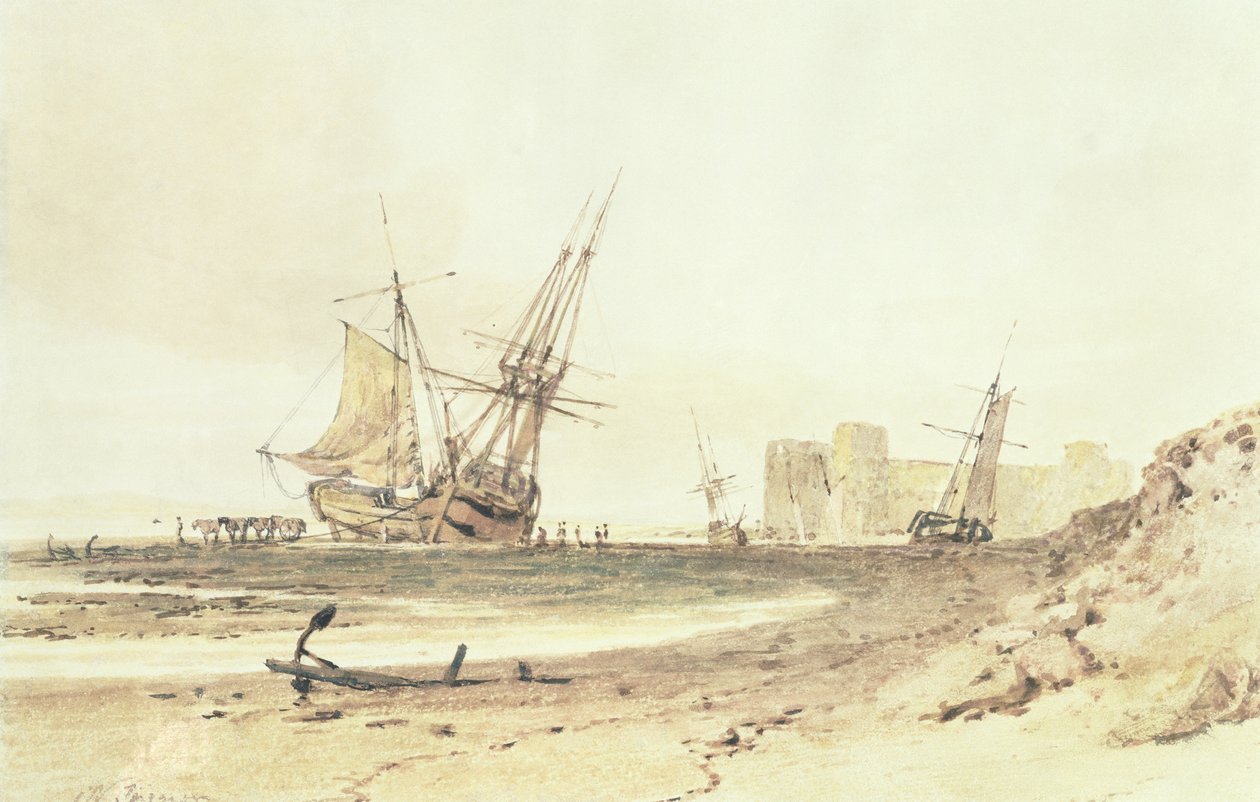 Zamek Flint, Walia autorstwa Joseph Mallord William Turner