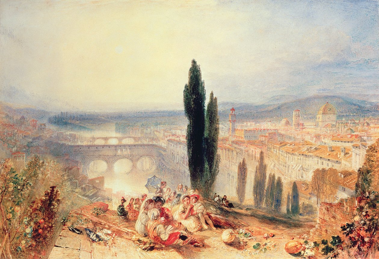 Florencja z okolic San Miniato, 1828 autorstwa Joseph Mallord William Turner